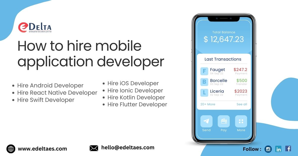 How to hire mobile application developer in 2024